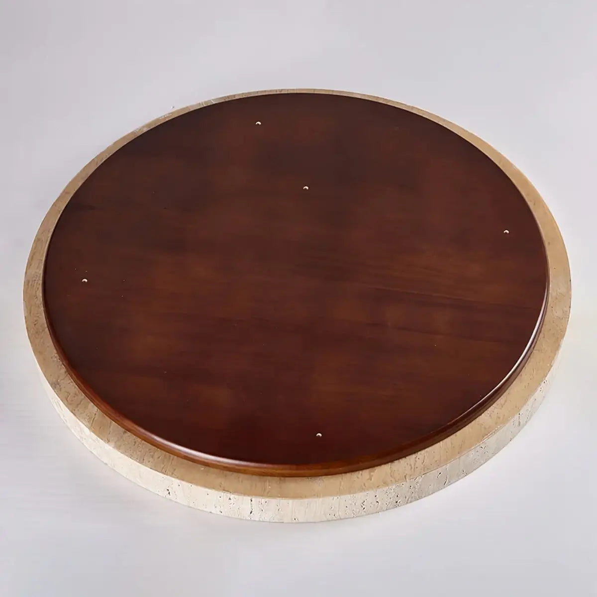 Antizer Modern Minimalist Round Travertine Ceiling Light