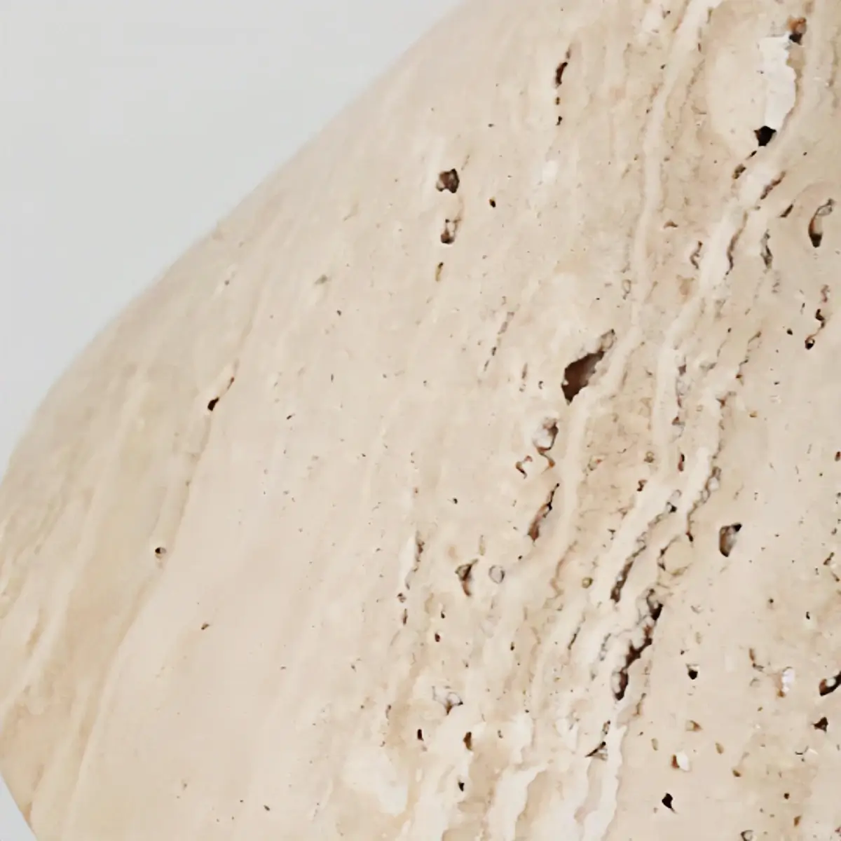 Antizer Modern Travertine & Walnut Wood Conical Pendant Light
