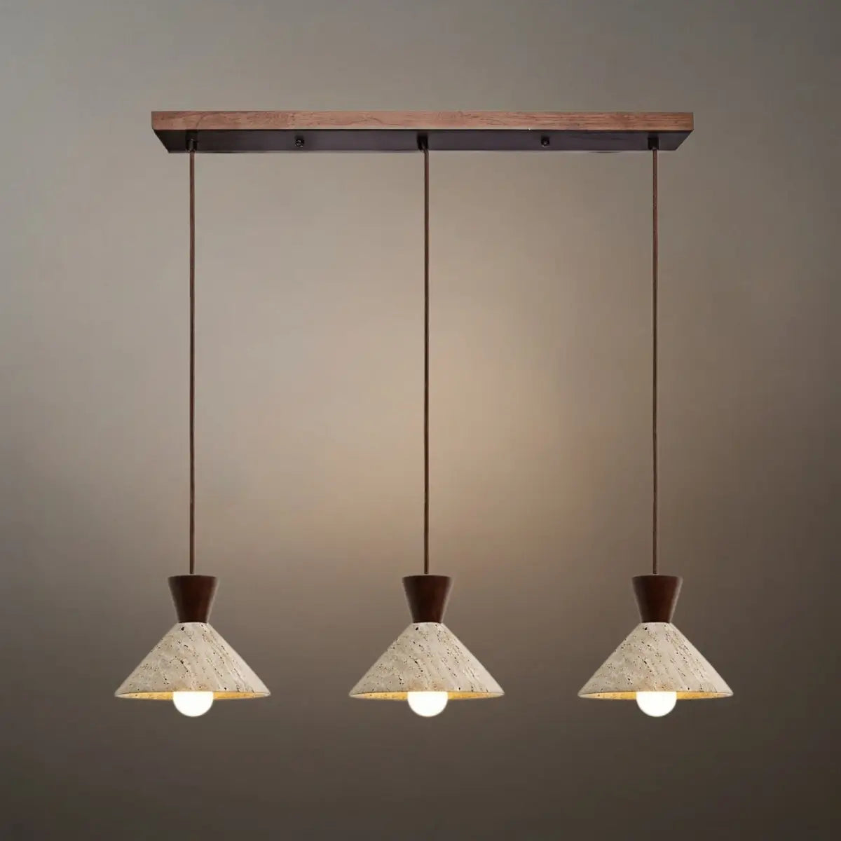 Strata Modern Travertine Pendant Lamp