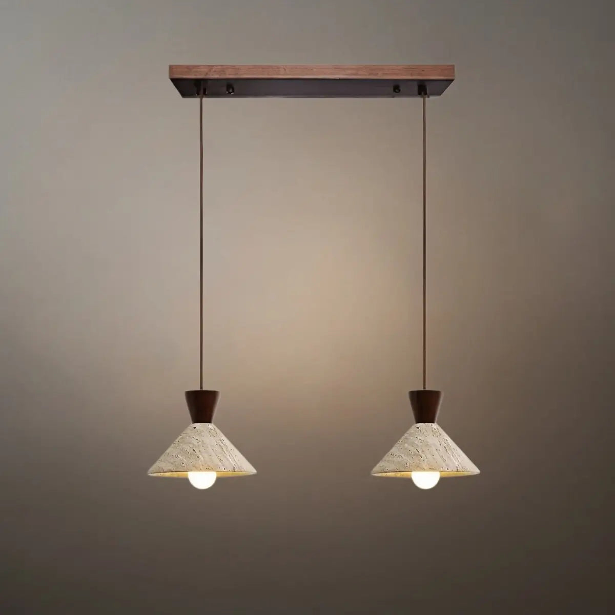 Strata Modern Travertine Pendant Lamp