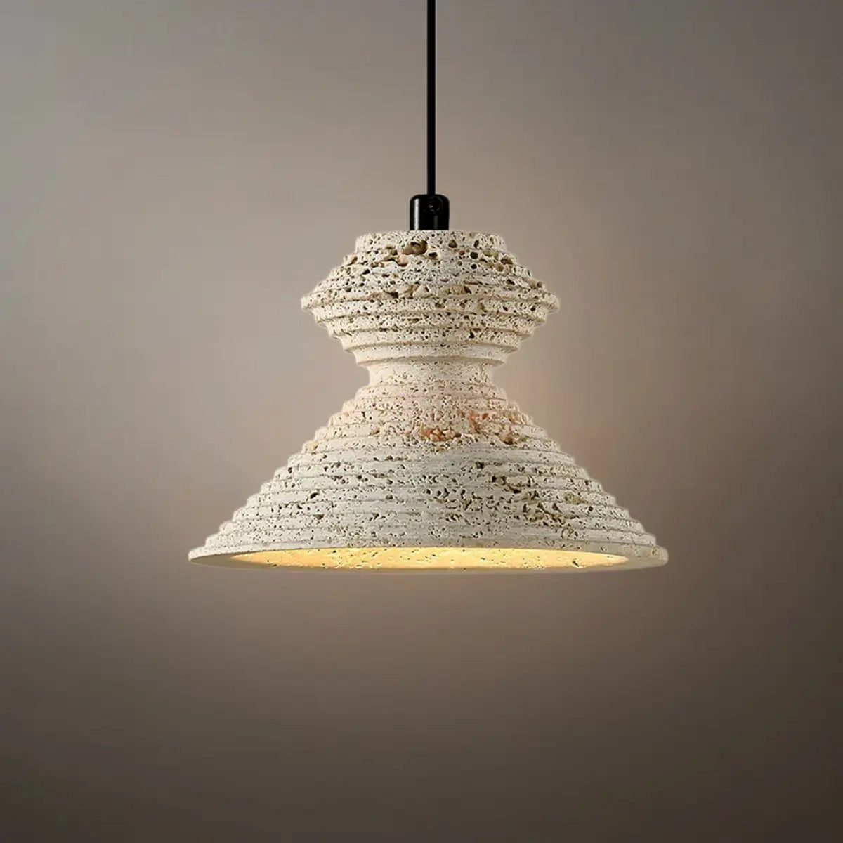 Antizer Minimalist Travertine Pendant Light