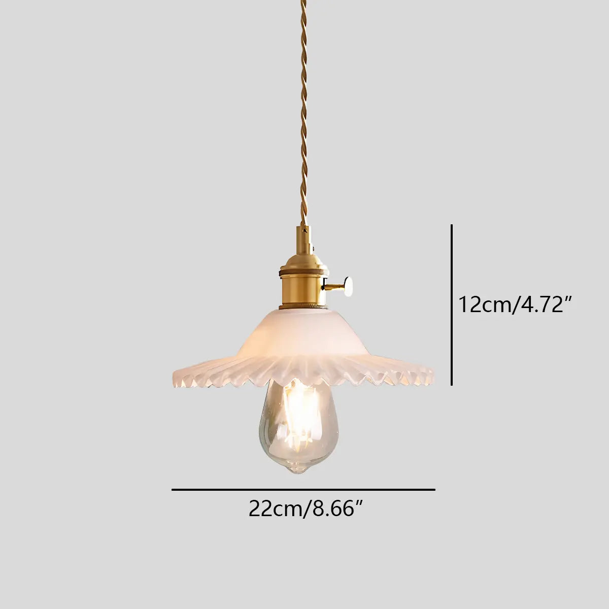 nordic glass pendant light