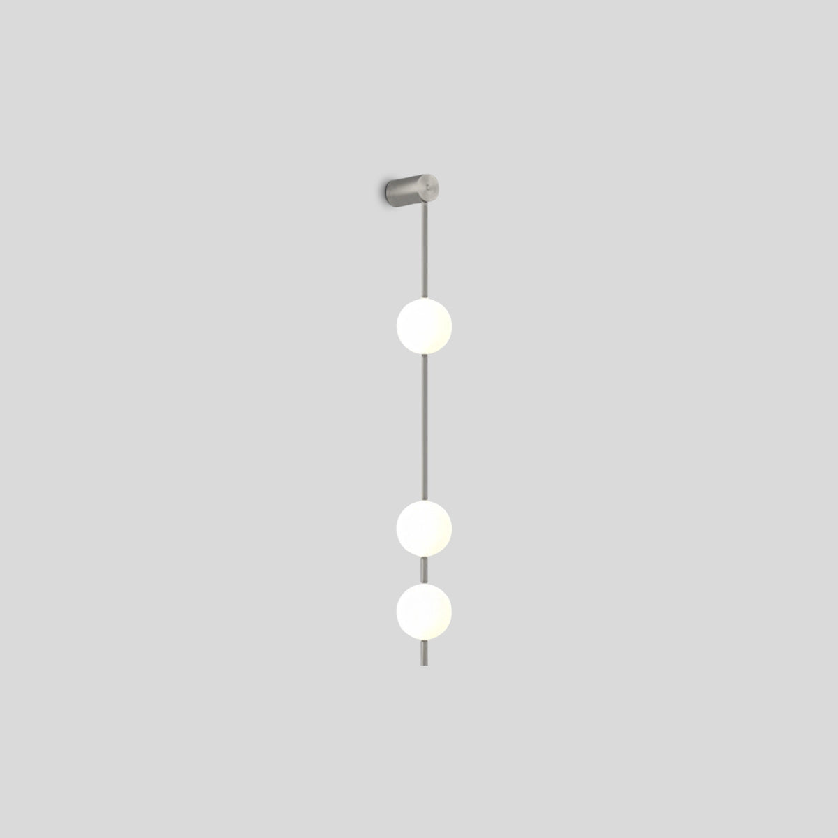 Antizer Vertical Balls Wall Lamp for Corridor Nickel 3 Lights Warm Light