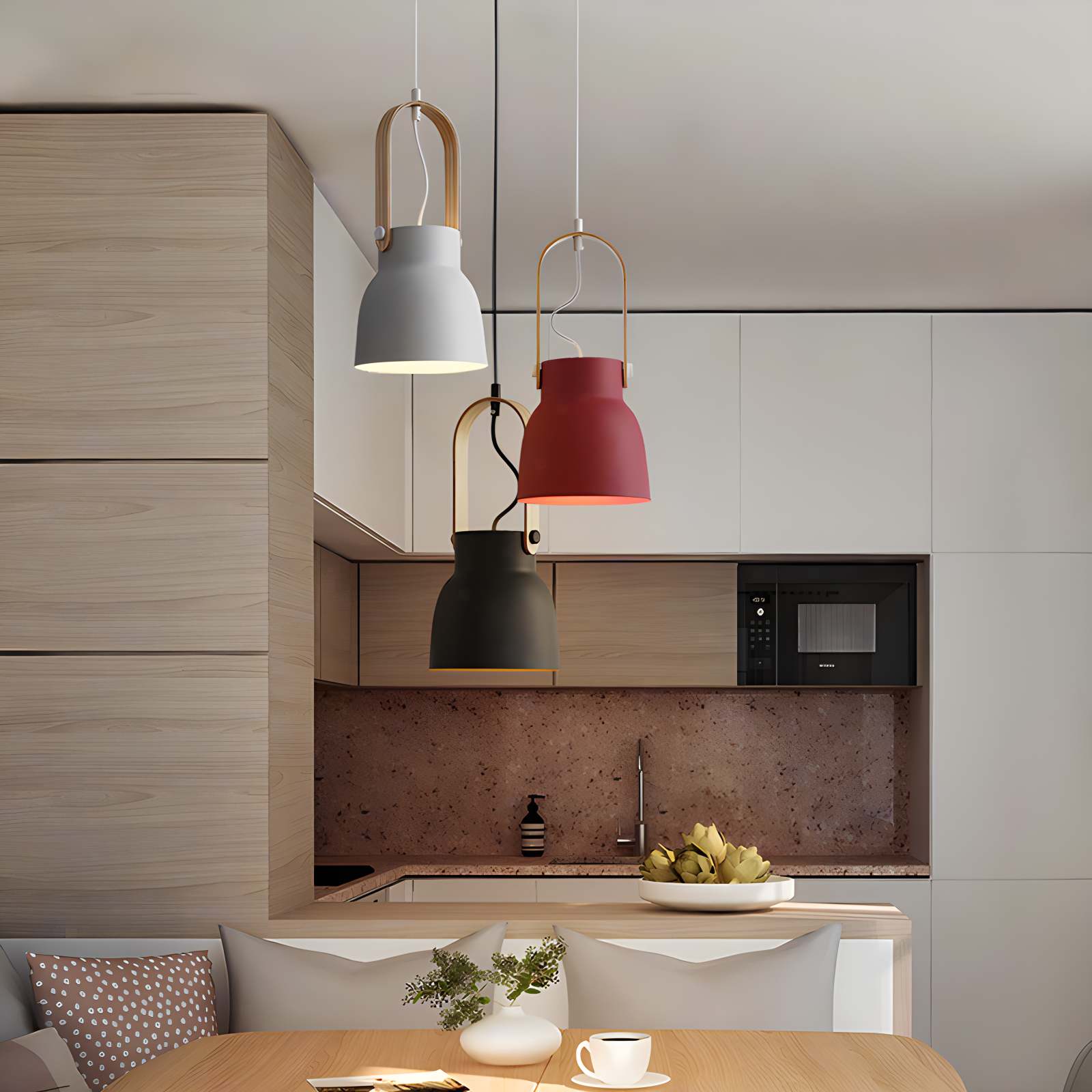 Antizer Nordic Macaron Pendant Light for Dining Room Kitchen