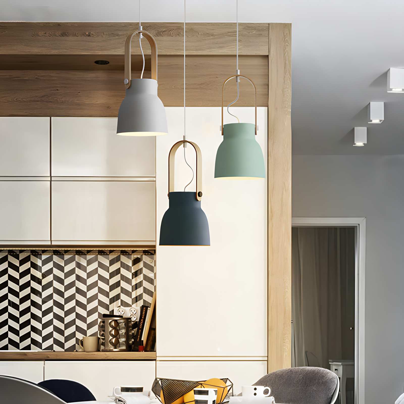 Antizer Nordic Macaron Pendant Light for Dining Room Kitchen