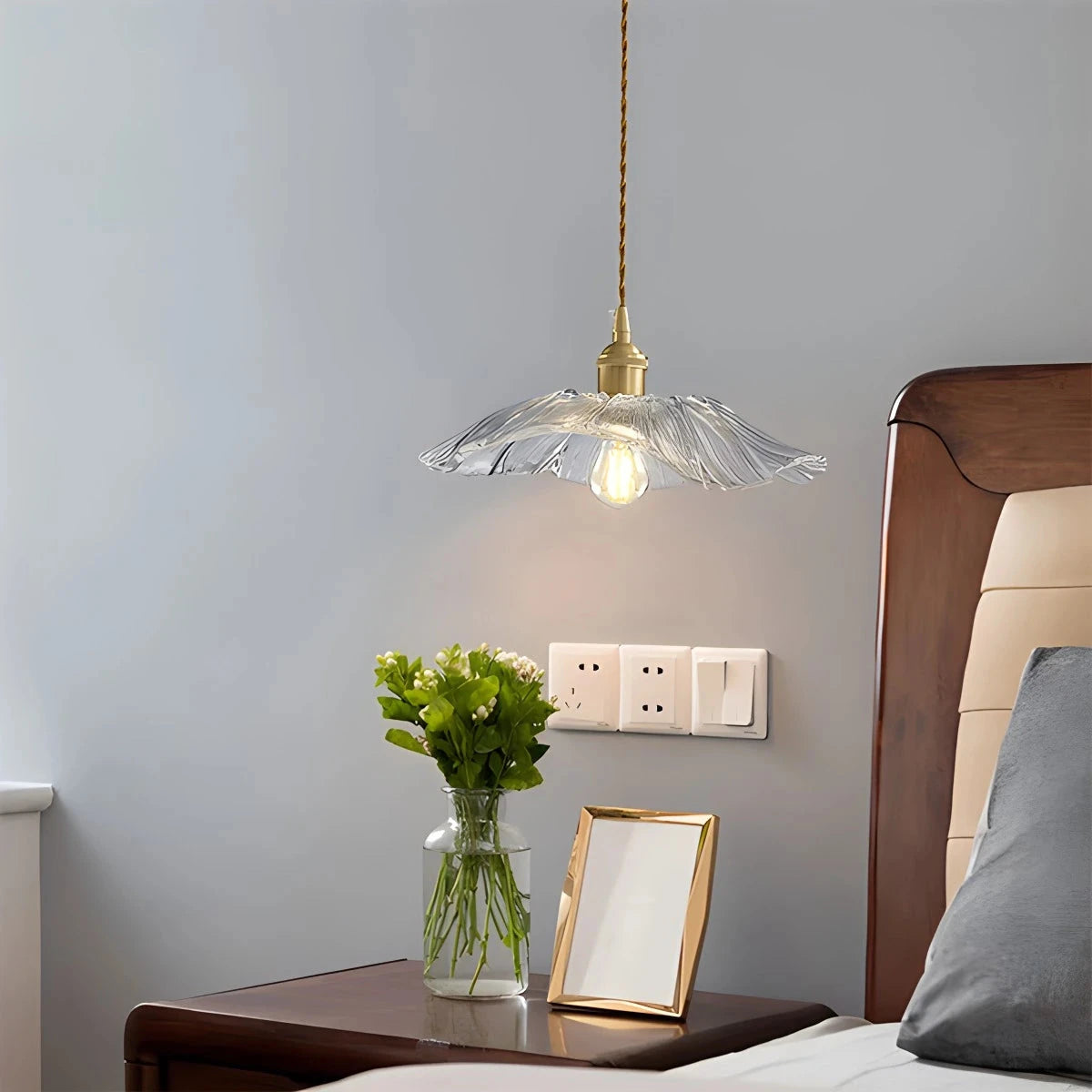Antizer Nordic Japanese Glass Chandelier for Living Room