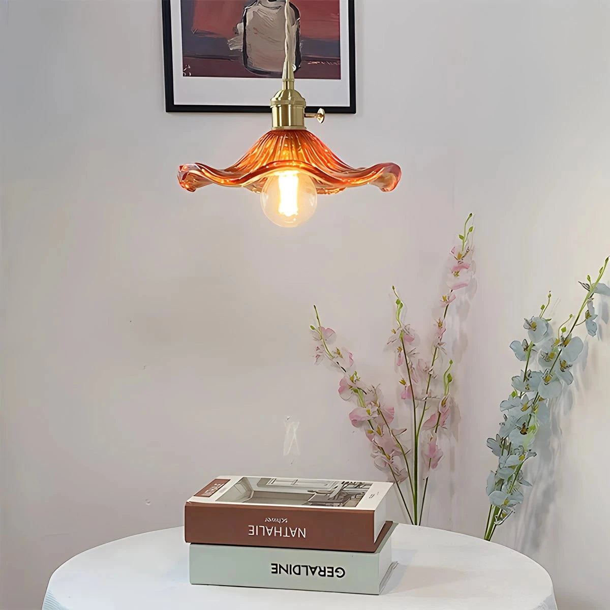 Antizer Nordic Japanese Glass Chandelier for Living Room