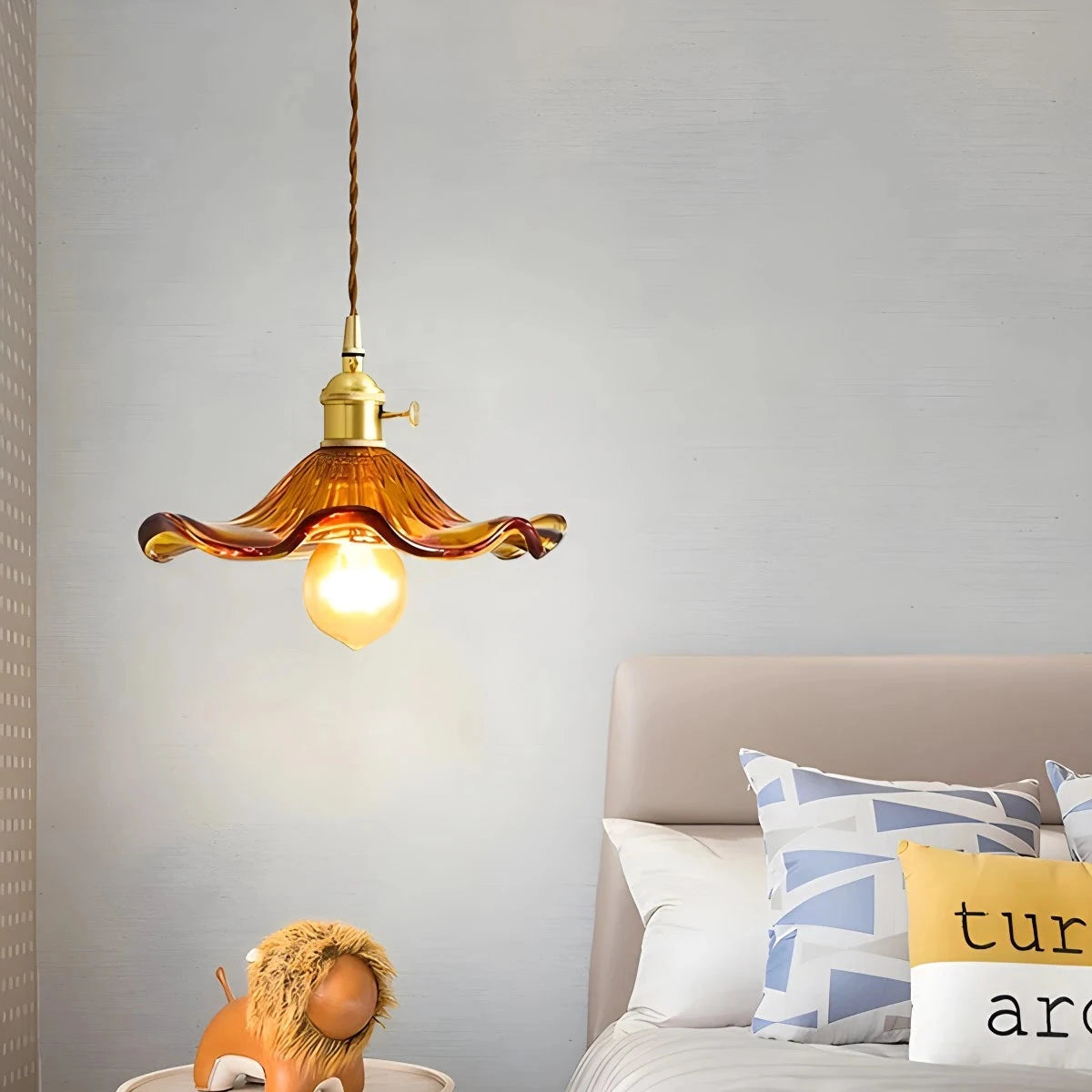 Antizer Nordic Japanese Glass Chandelier for Living Room