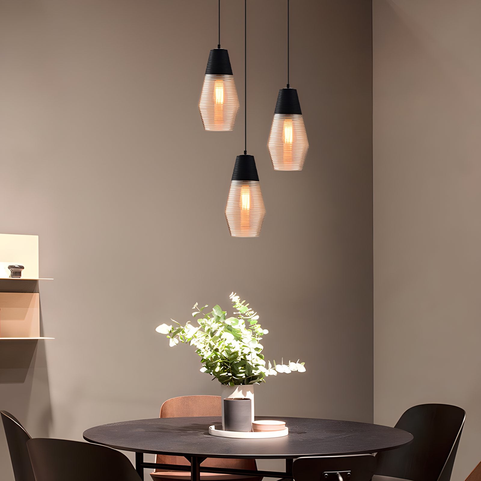 Antizer Industrial Style Glass Pendant Light for Kitchen