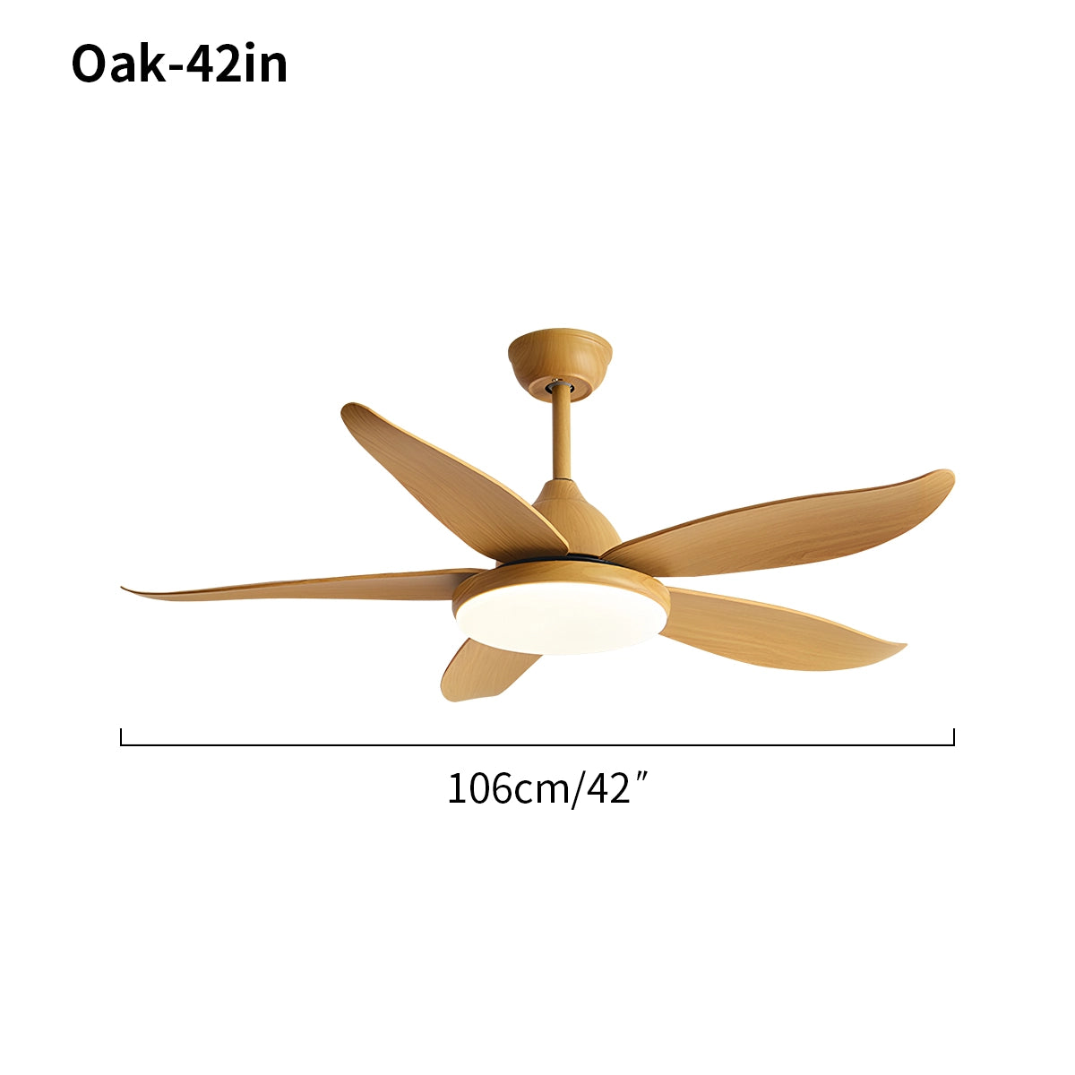 Antizer 5 Blade Contemporary Ceiling Fan Lamp