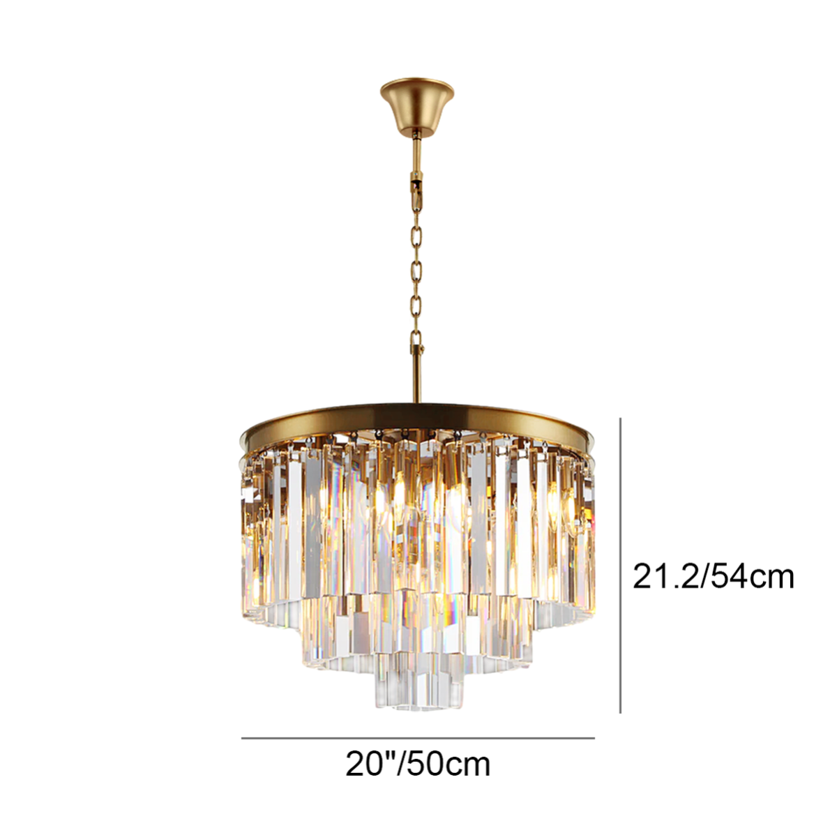 Antizer Odeon Crystal Multi-Layer Round Chandelier