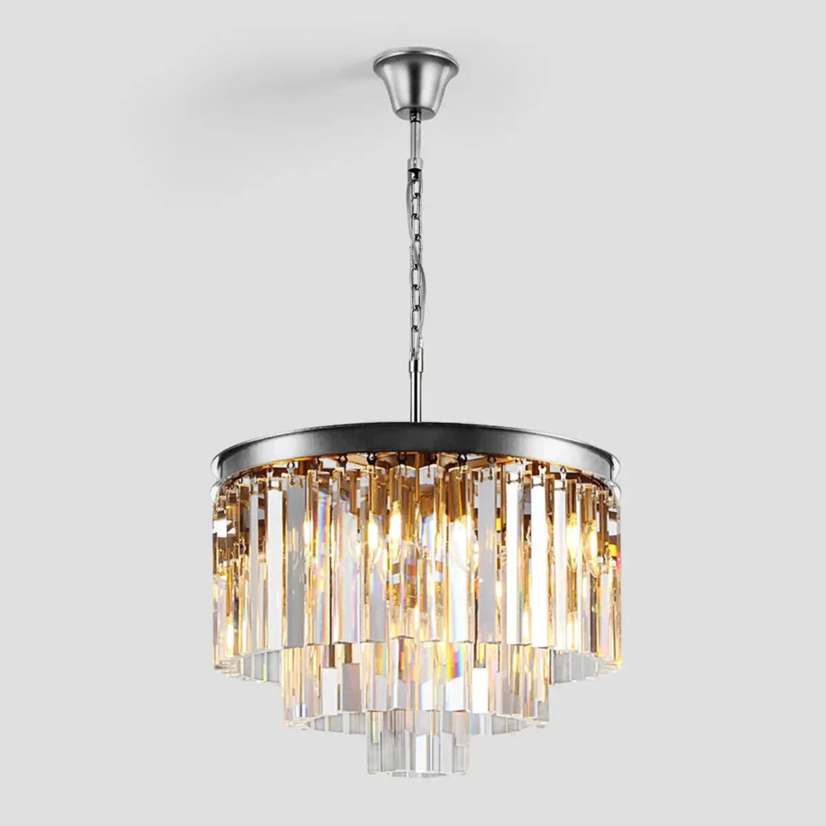 Antizer Odeon Crystal Multi-Layer Round Chandelier