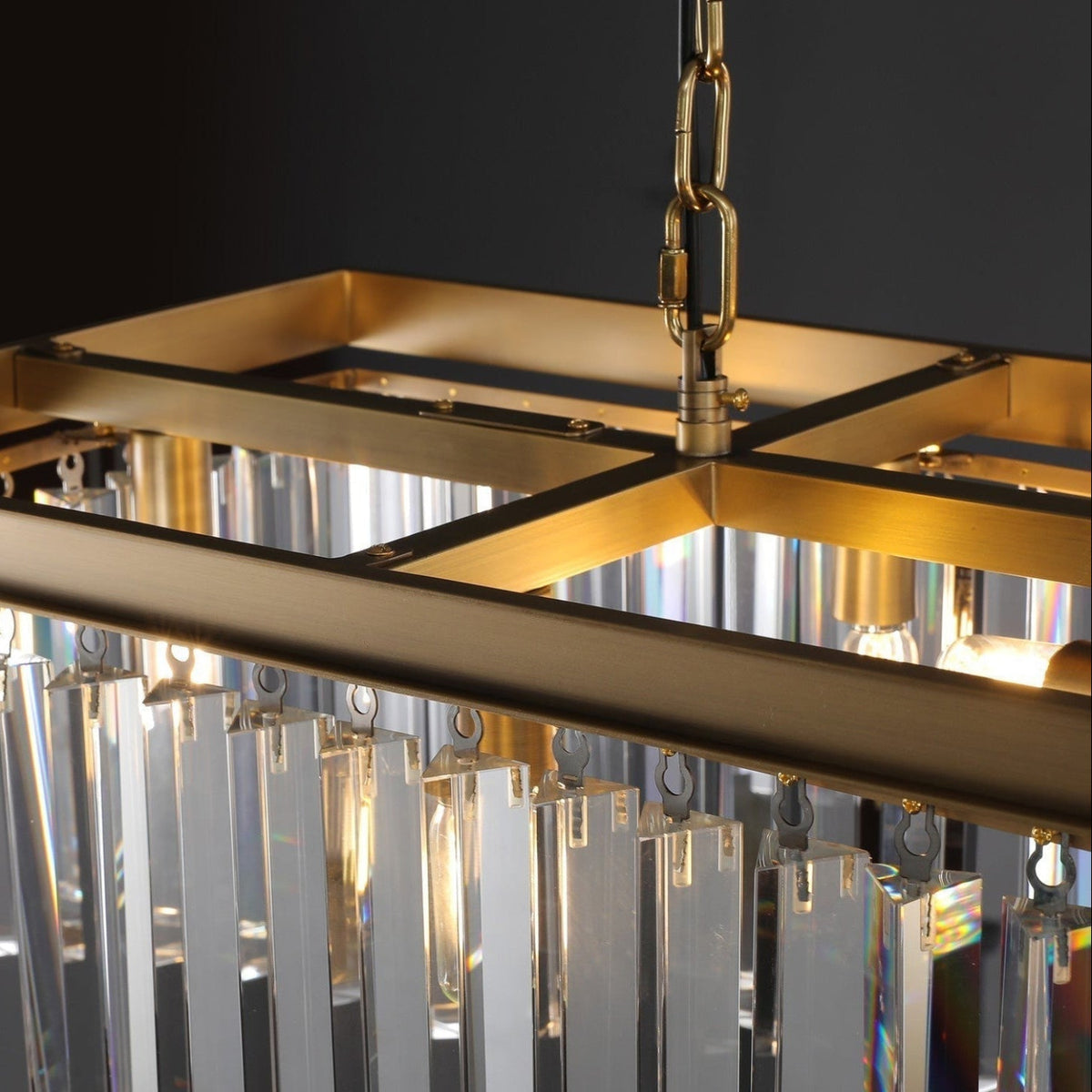 Antizer Odeon Crystal Rectangular Chandelier