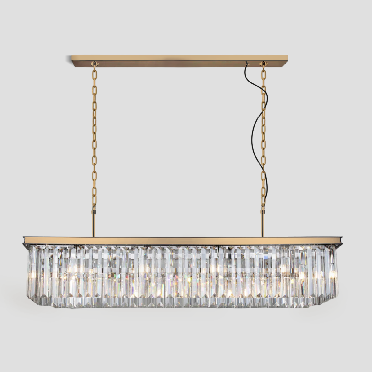 Antizer Odeon Crystal Rectangular Chandelier