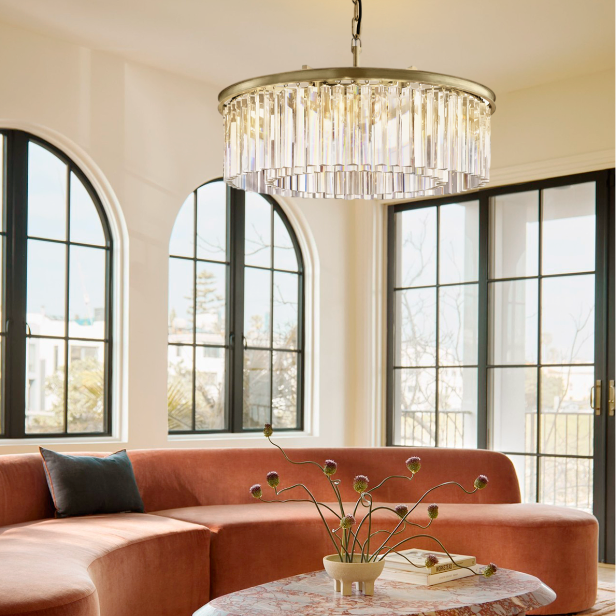 Antizer Odeon Crystal Round Chandelier