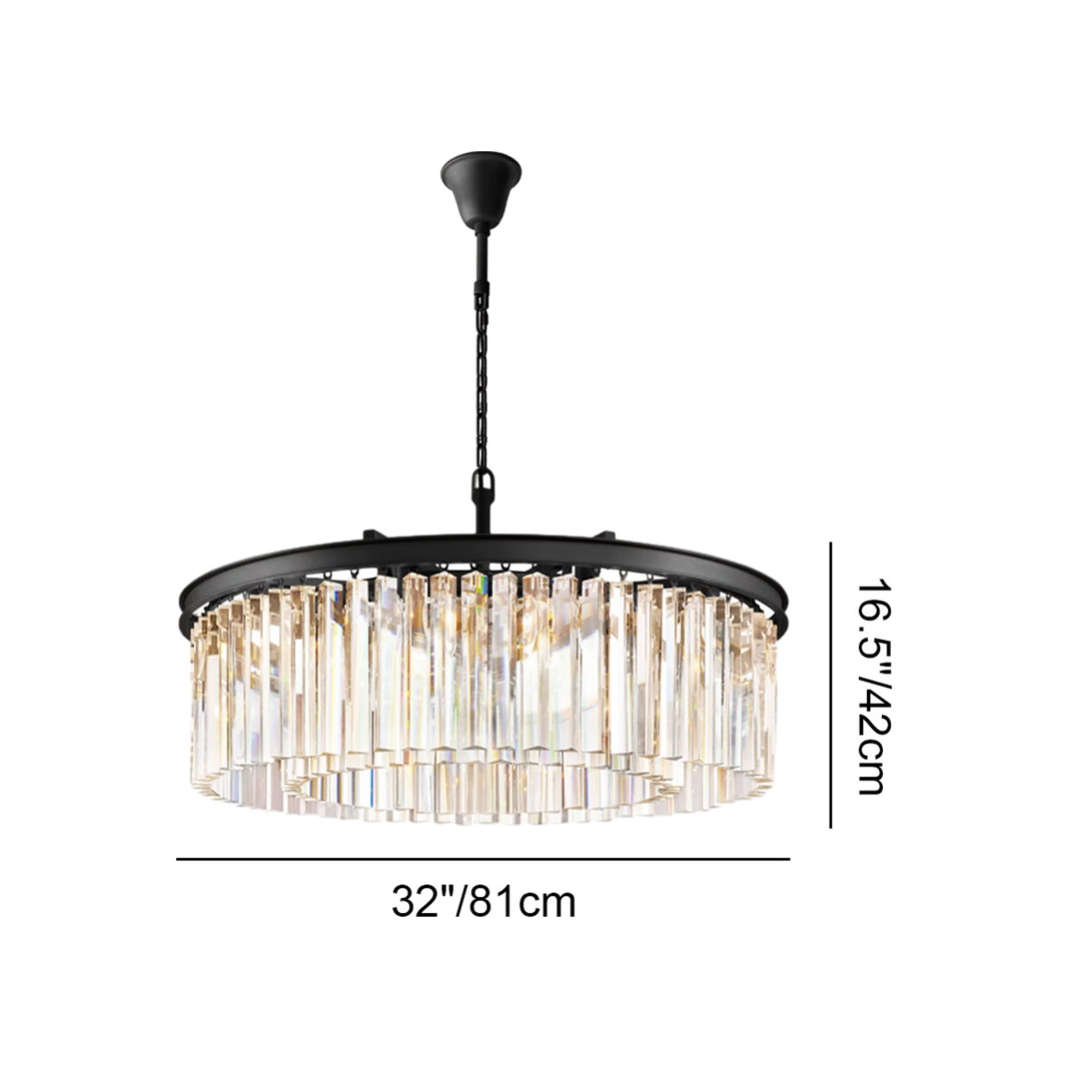 Antizer Odeon Crystal Round Chandelier