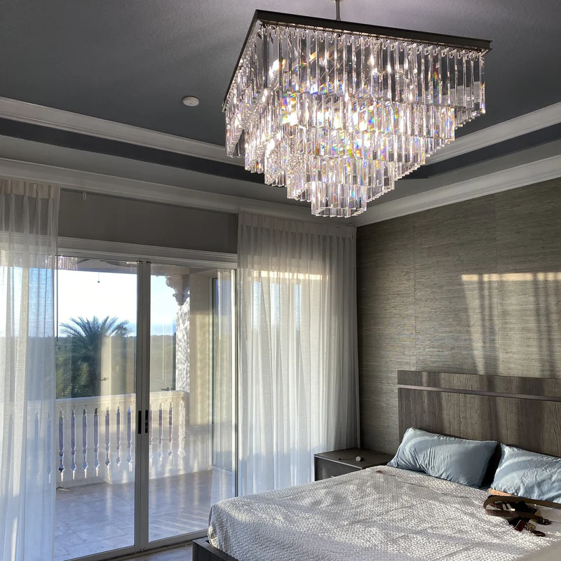 Antizer Odeon Square Crystal Chandelier