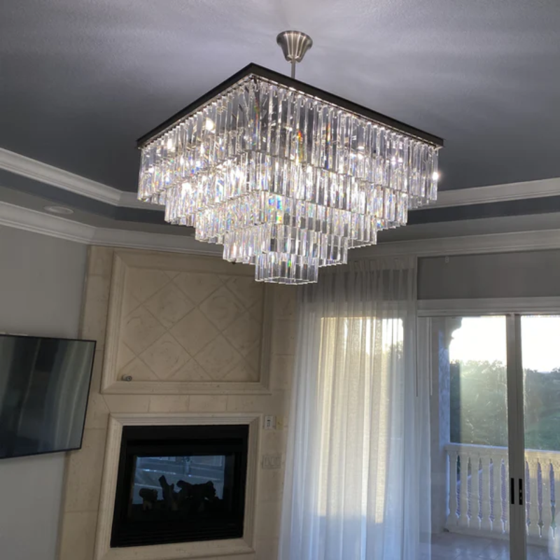 Antizer Odeon Square Crystal Chandelier