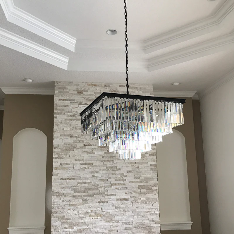 Antizer Odeon Square Crystal Chandelier