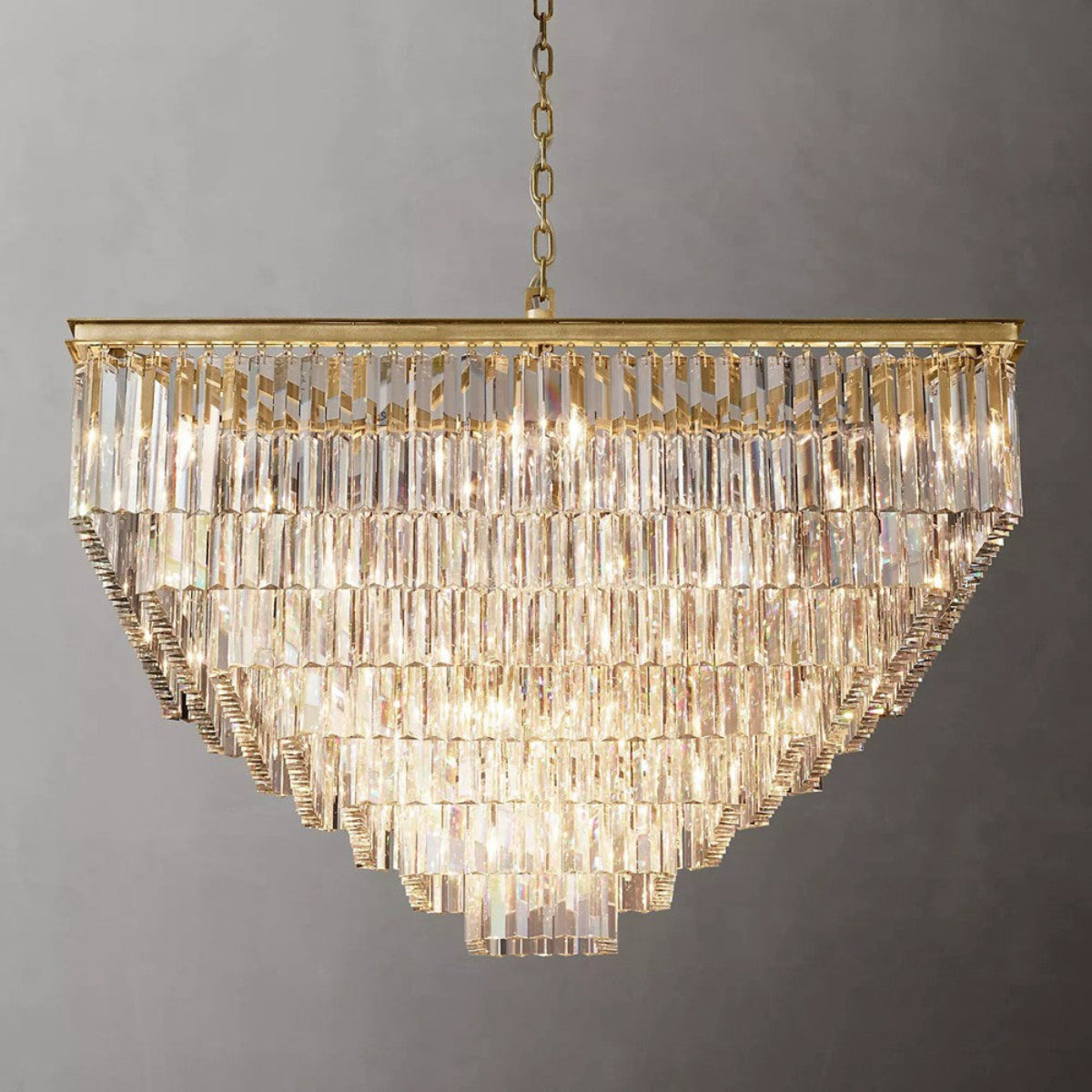Antizer Odeon Square Crystal Chandelier