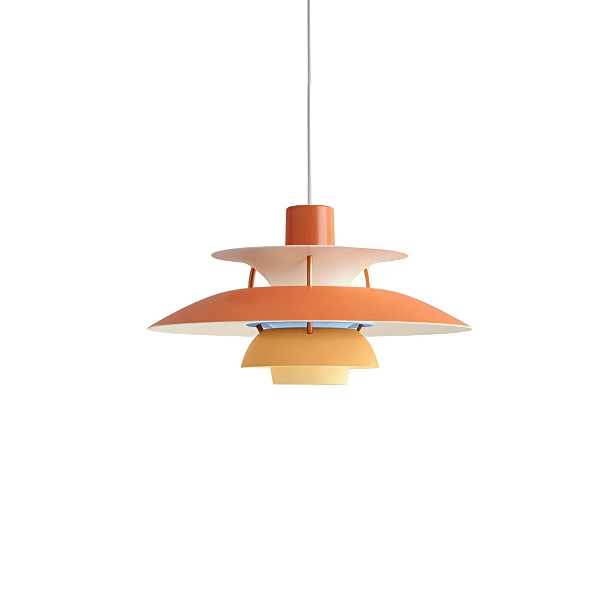 Orange nordic multi pendant light