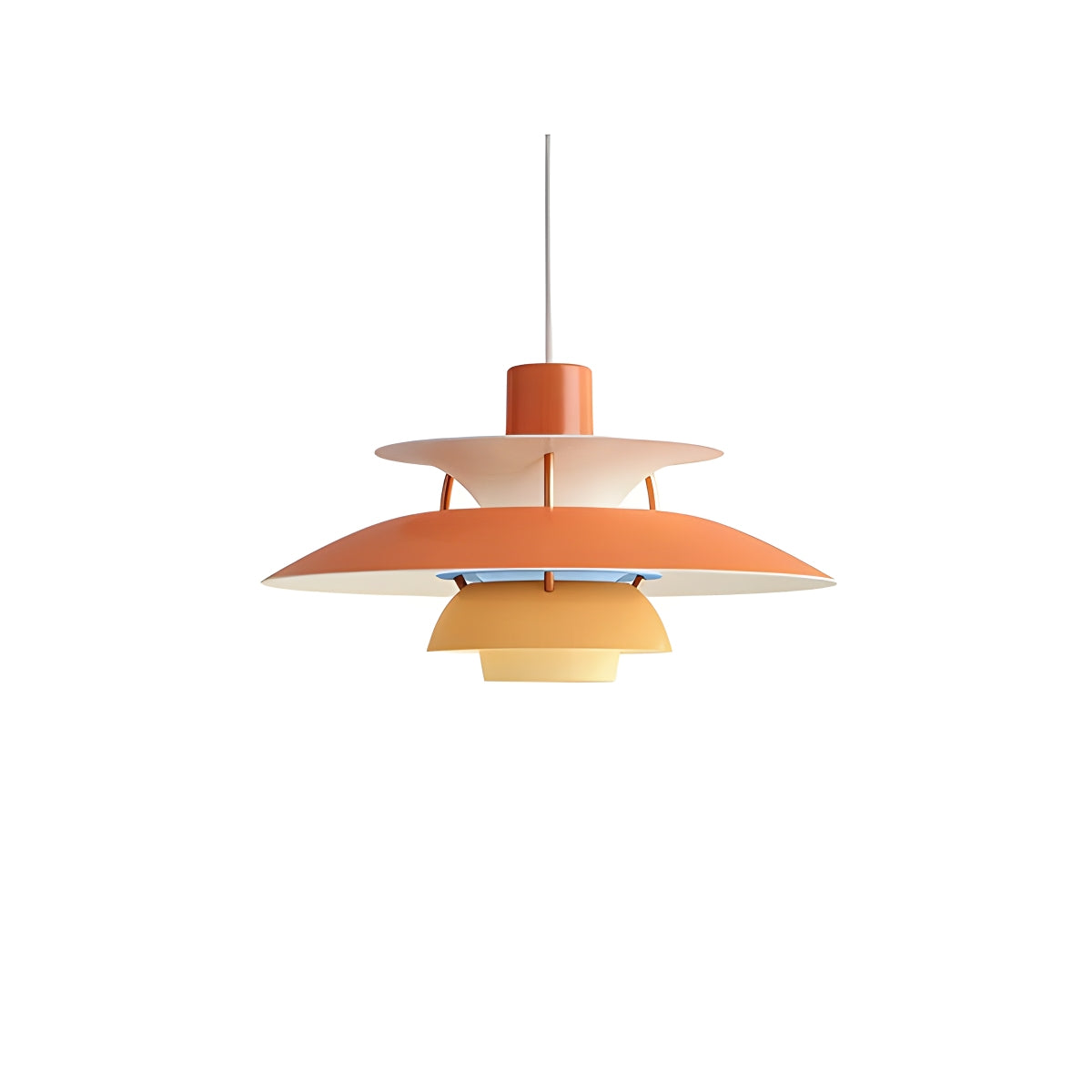 Antizer Modern Nordic Style Multi-layer Hanging Pendant Light Orange