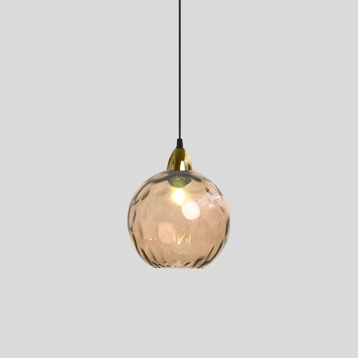 modern glass ball pendant light