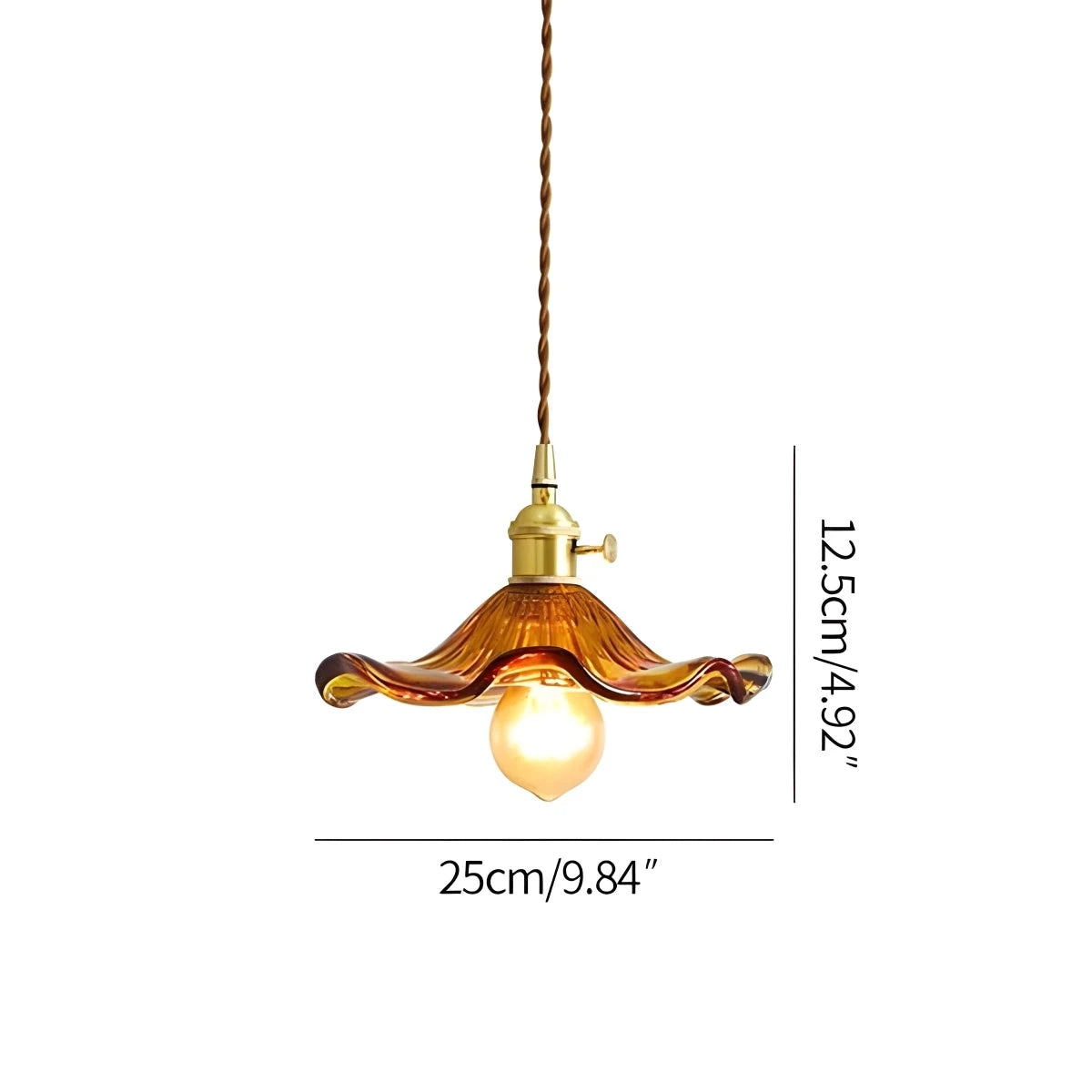 Antizer Nordic Japanese Glass Chandelier for Living Room