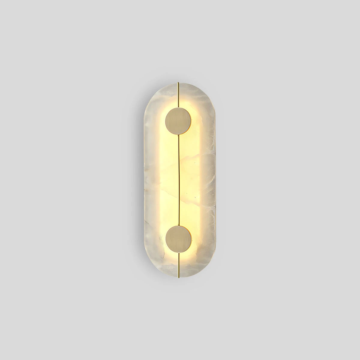 Antizer Light Luxury All Copper Spanish Alabaster Wall Light Oval
