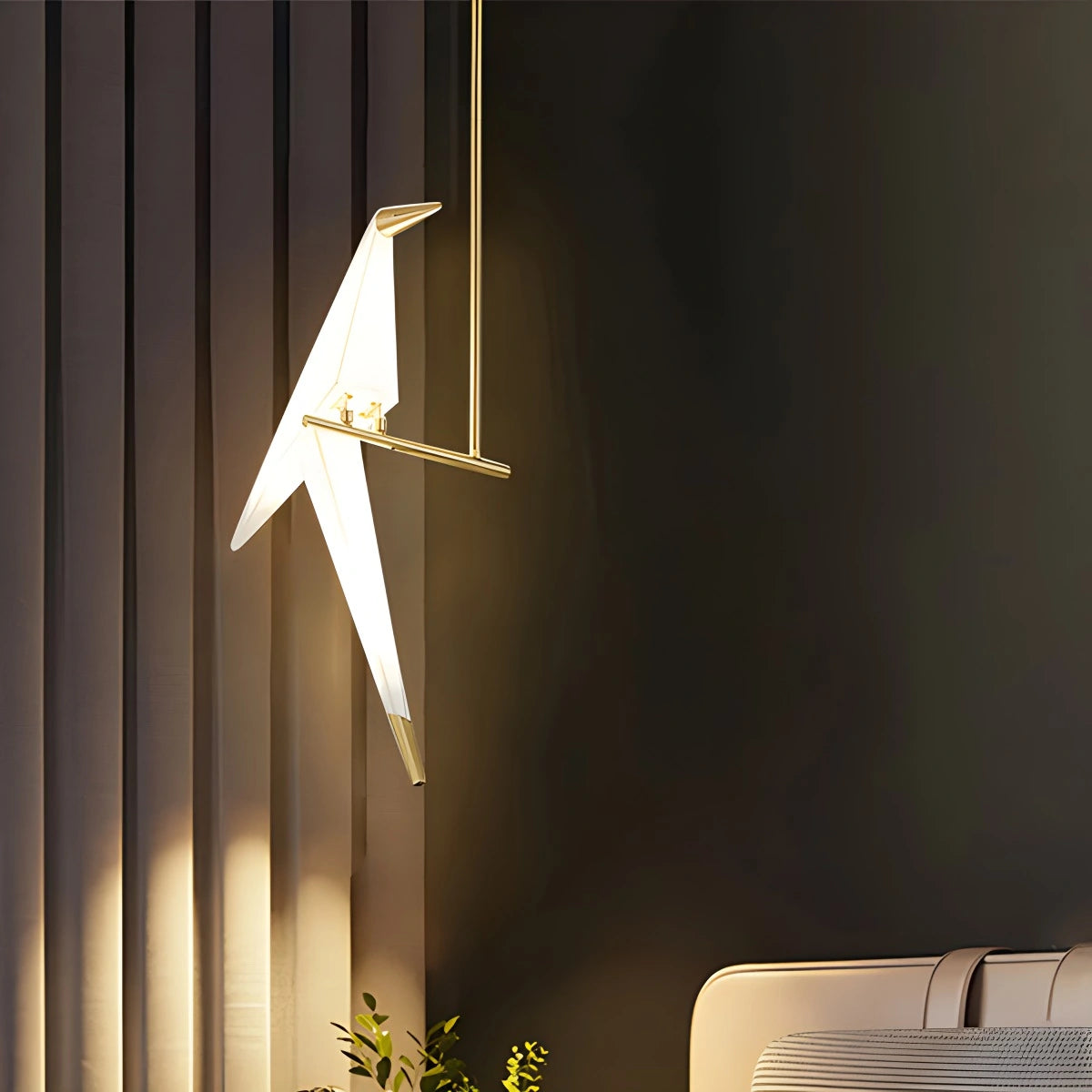 Antizer Paper Crane Bird Chandelier for Dining Room