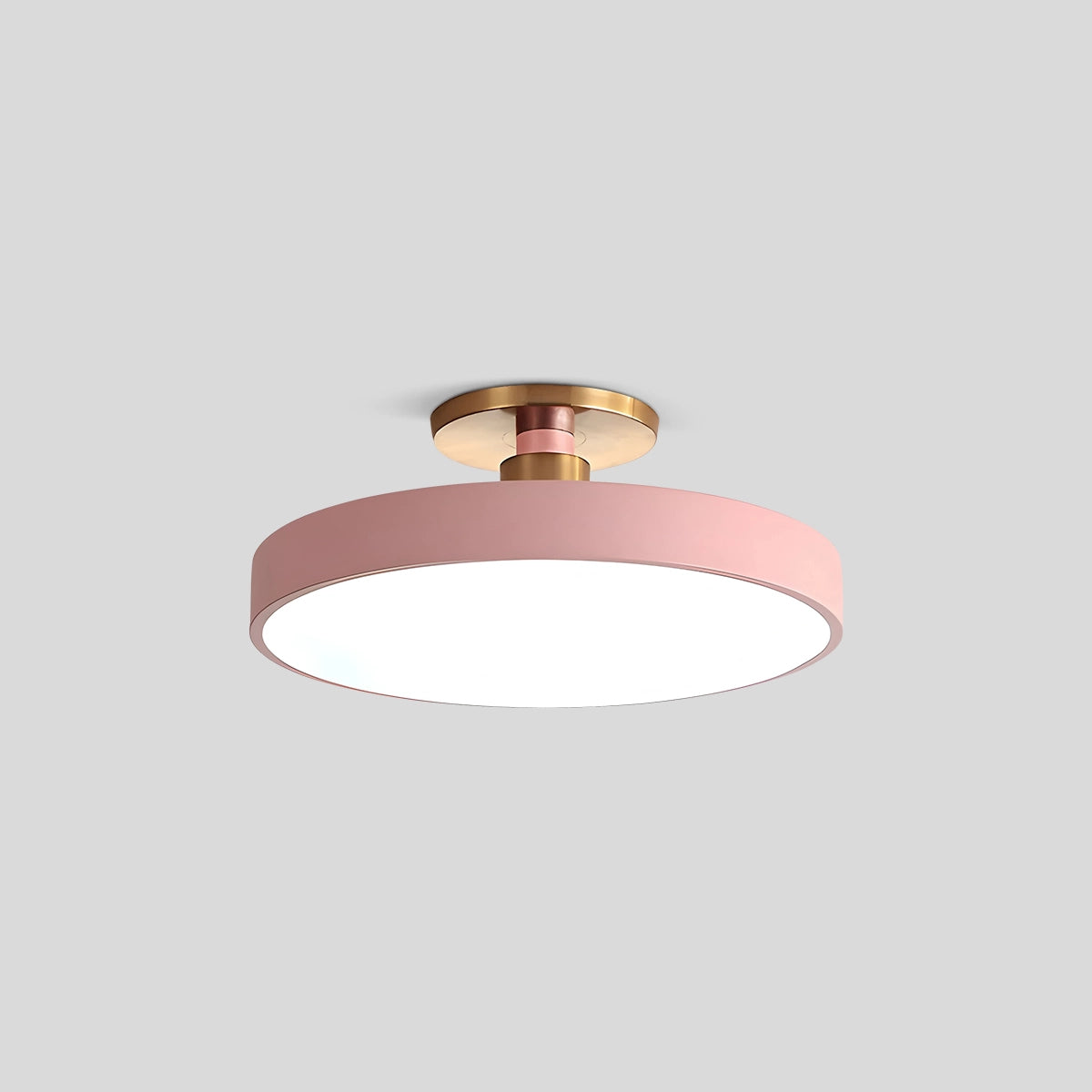 Antizer Isla Flush Mount Ceiling Lamp for Bedroom Pink