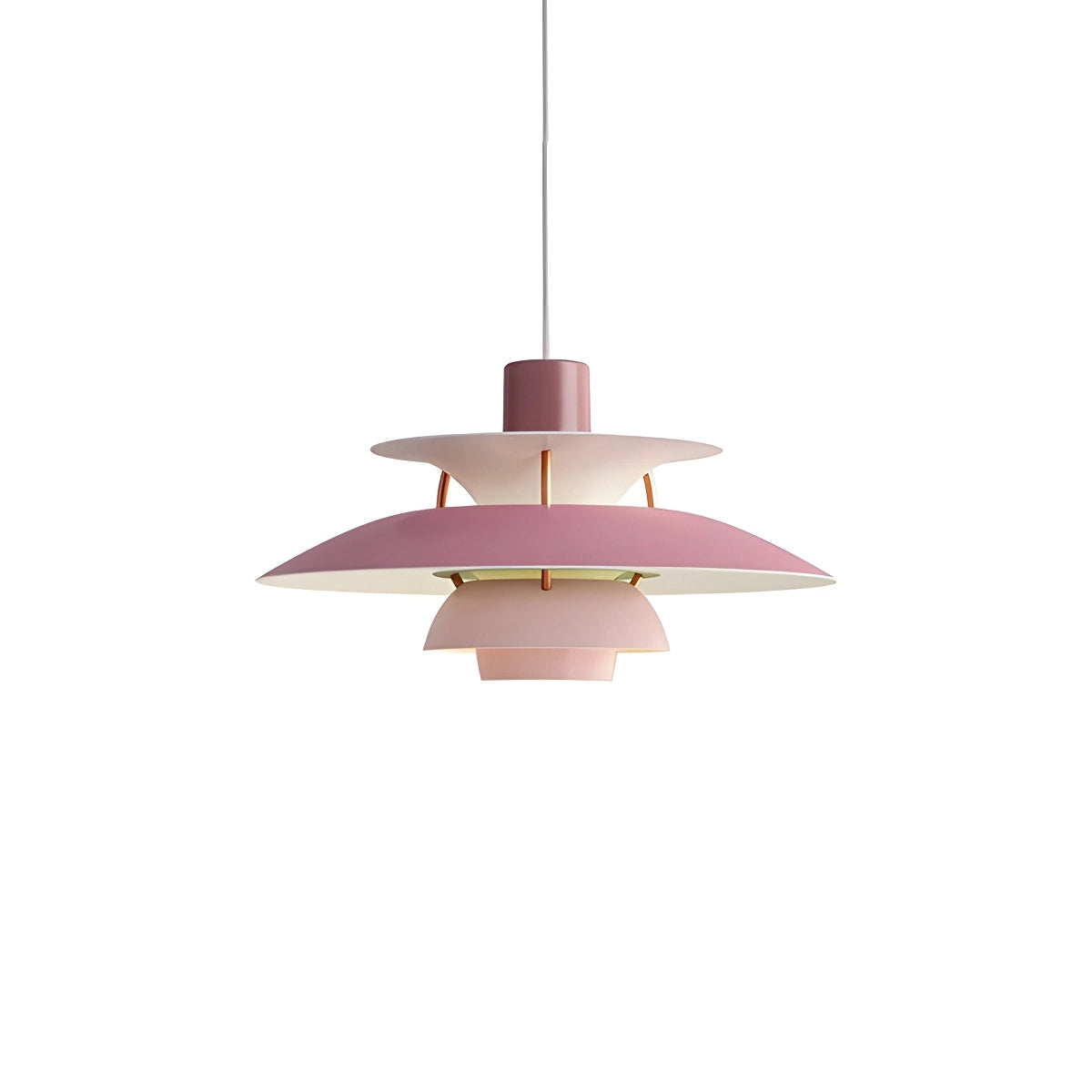 Pink Nordic multi pendant light