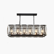 Antizer Rectangular Glass Chandelier