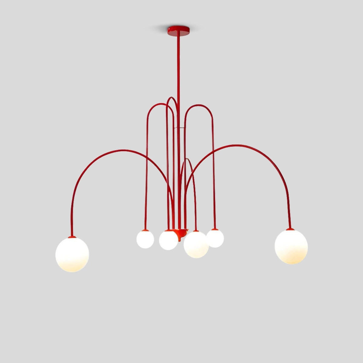 modern glass chandelier