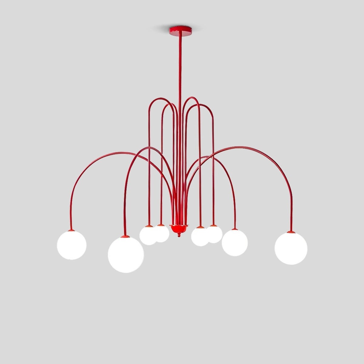 modern glass chandelier