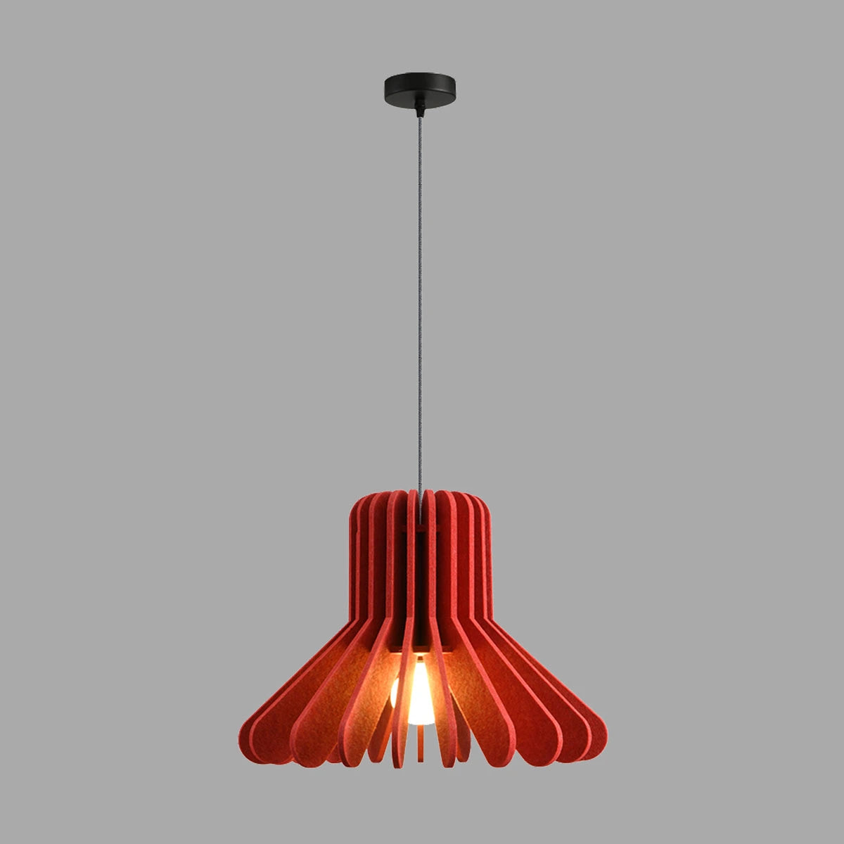 Antizer Nordic Octopus Felt Acoustic Pendant Light Red