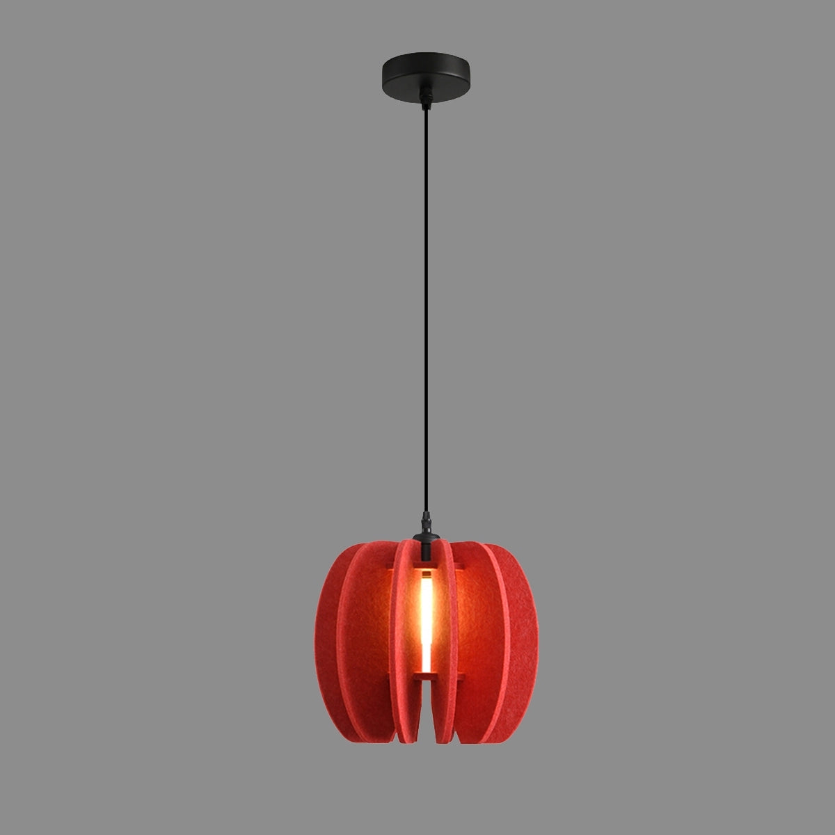 Antizer Circular Arc Piece Acoustic Pendant Light Red
