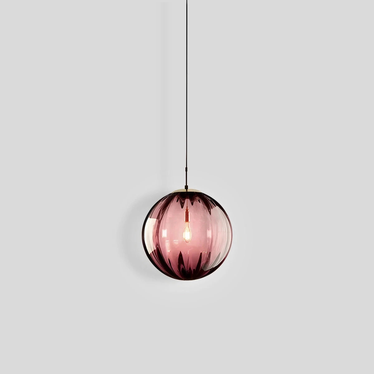 textured glass pendant light