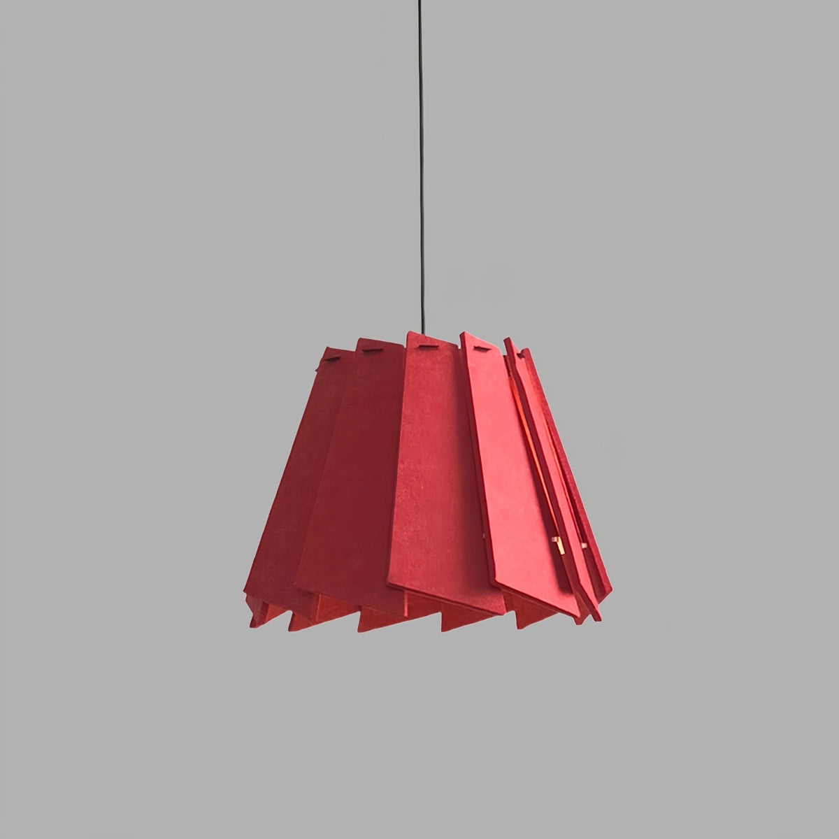 Antizer Rotating Leaf Acoustic Pendant Light for Living Room Office Red Dia 40cm x H 30cm / ∅ 15.75" x H 11.81"