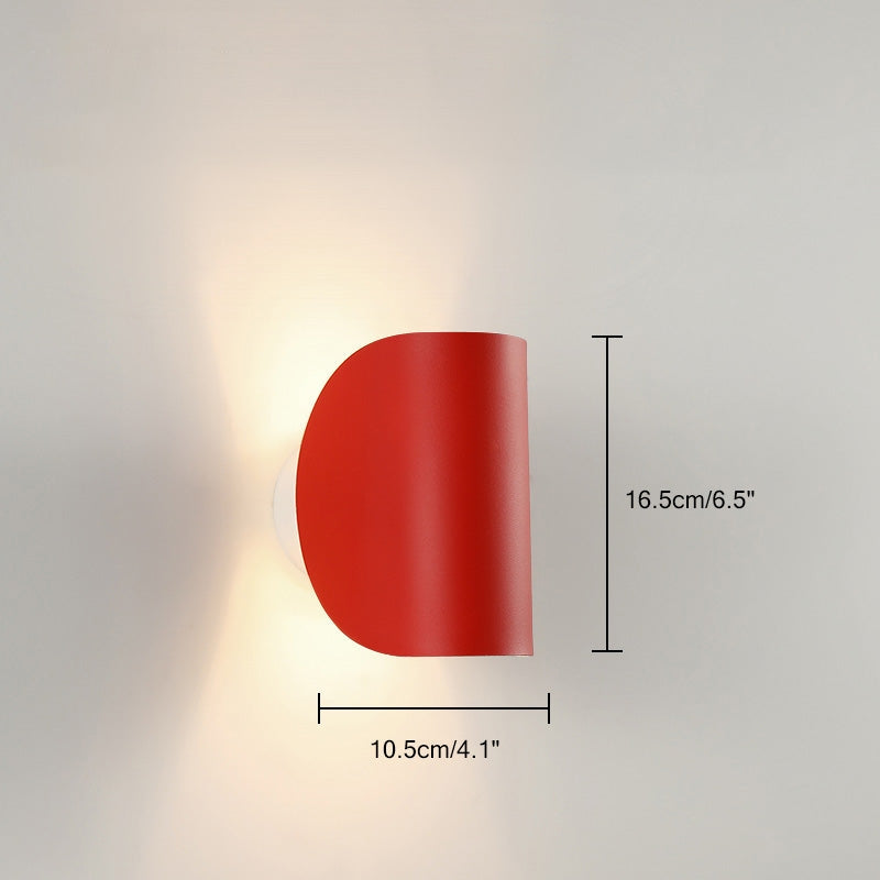 Antizer Adjustable Half Shade Wall Sconce