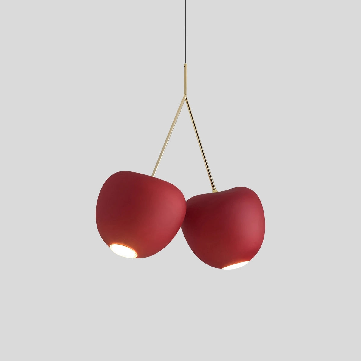 Antizer Cherry Metal Chandelier for Dining Room Red Warm Light