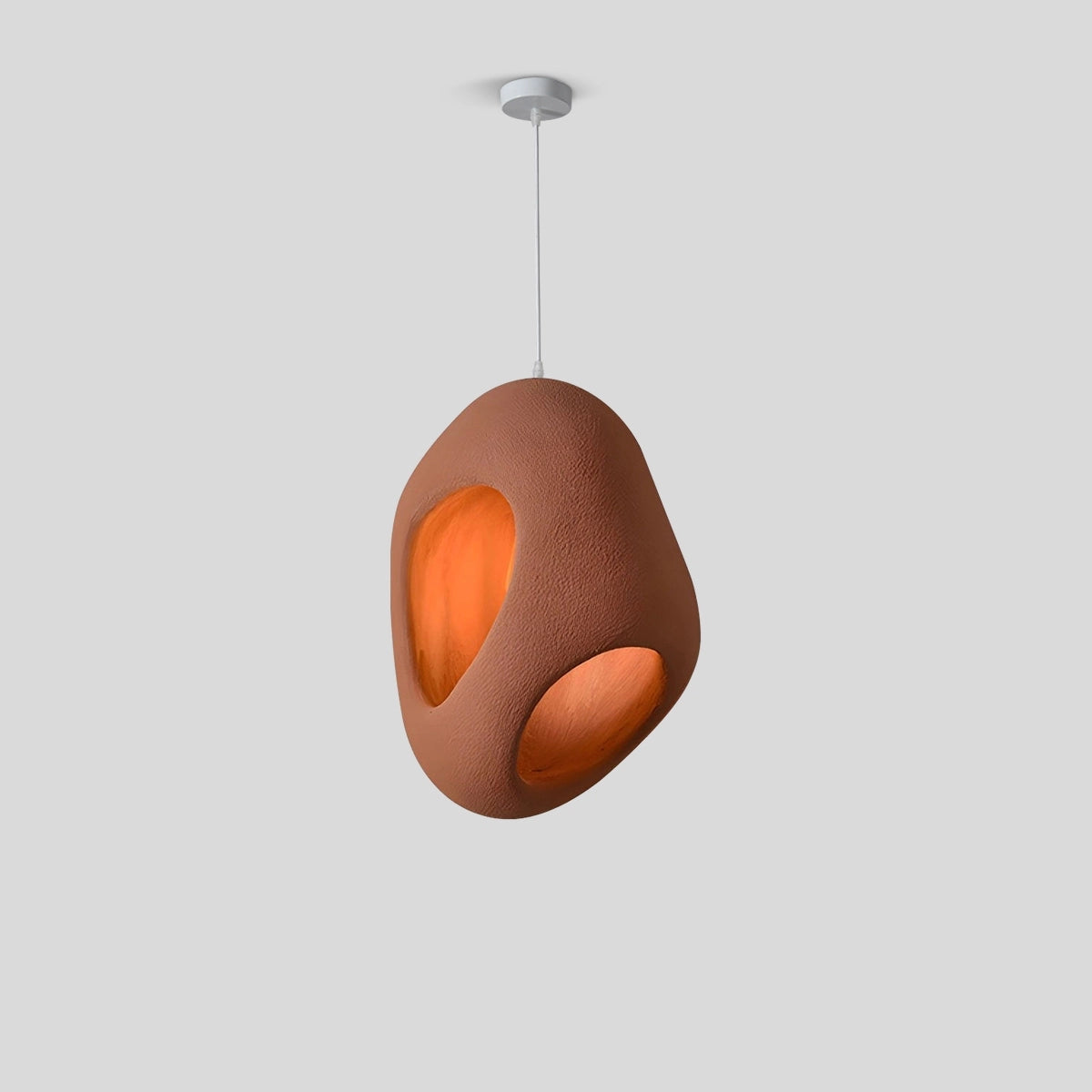 Antizer Creative Personality Irregular Pendant Light Red Brown Warm Light