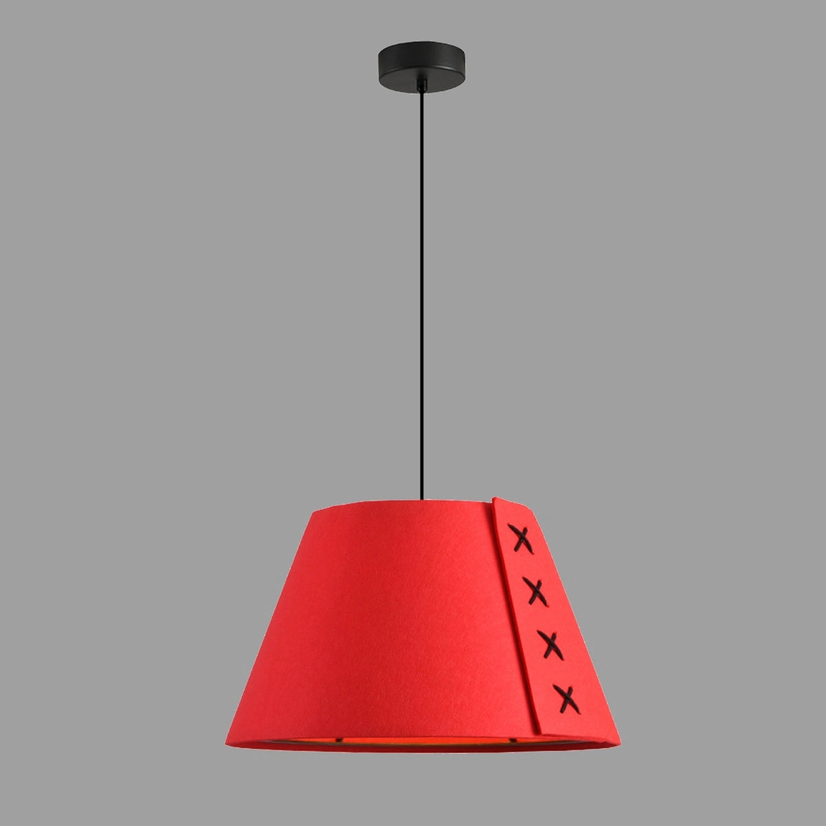 Antizer Modern Sound Absorbing Felt Pendant Light Red