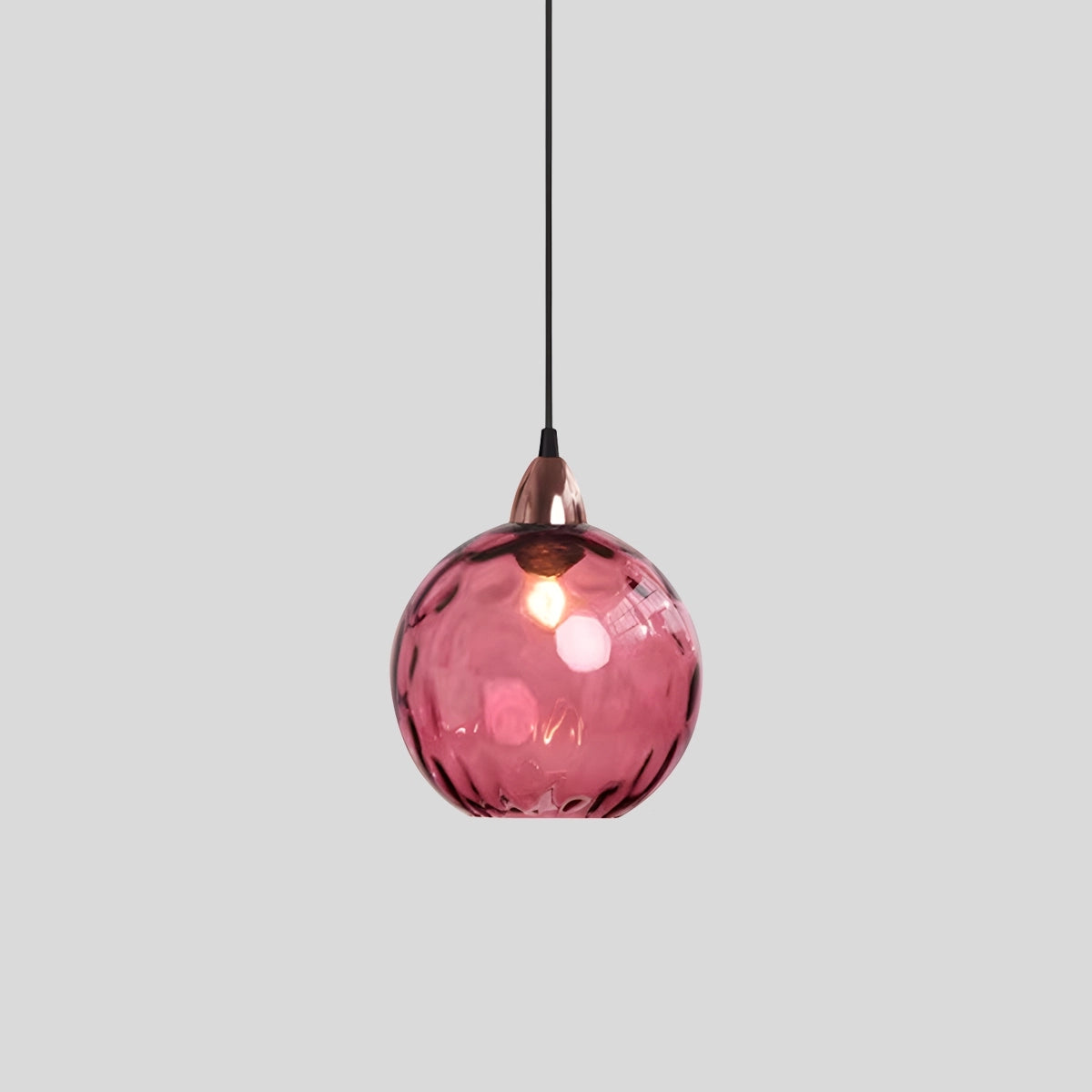 glass ball pendant light