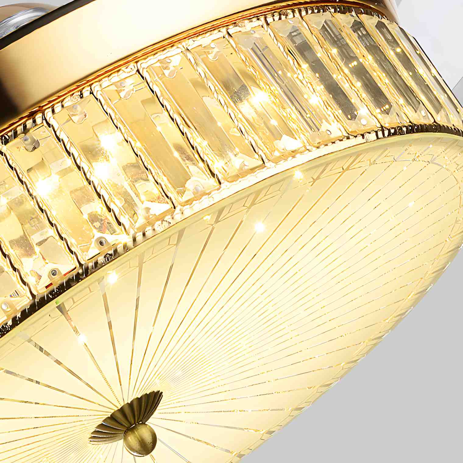 Antizer Remote Hugger Ceiling Fan Light