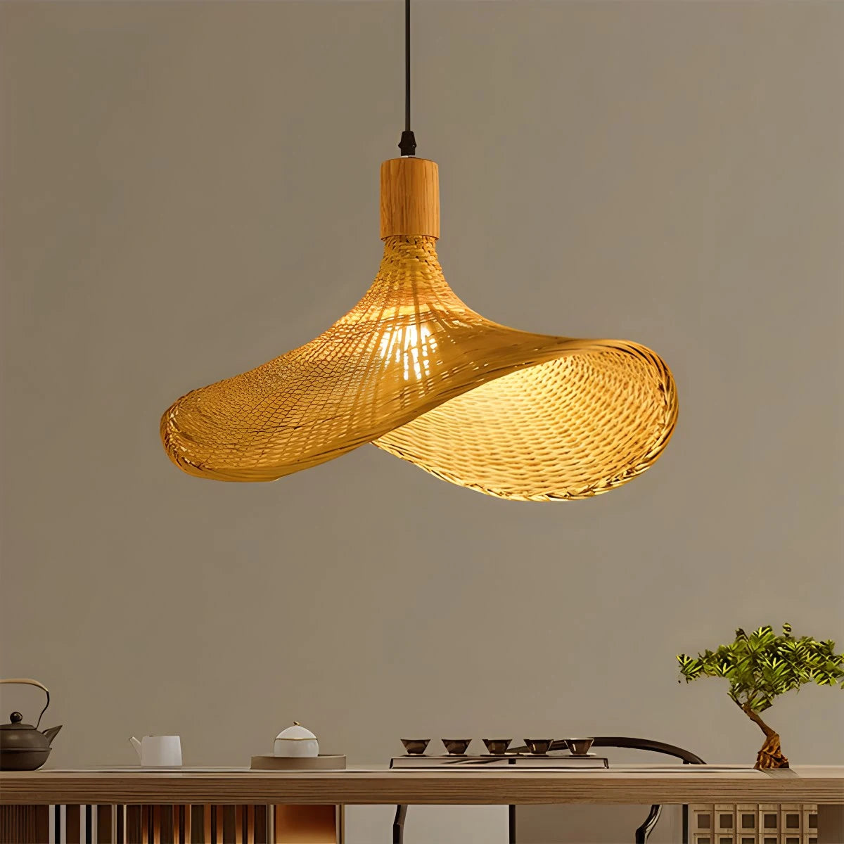 Antizer Ren Bamboo Pendant Lamp for Modern Spaces