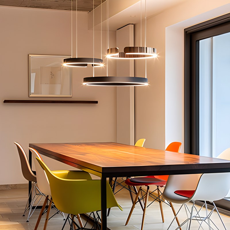 Antizer Modern Ring LED Chandelier for Living Room