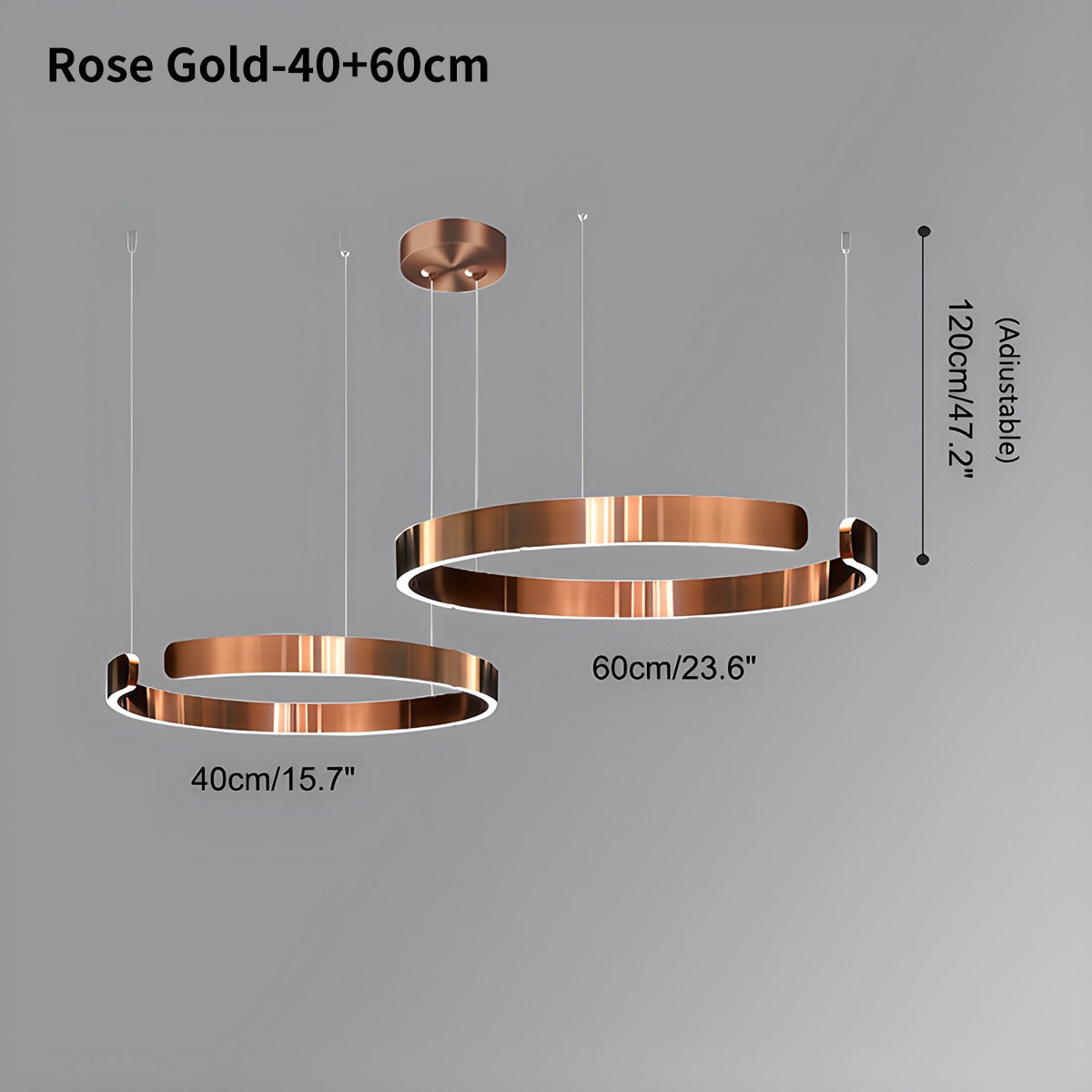 Antizer Modern Ring LED Chandelier for Living Room