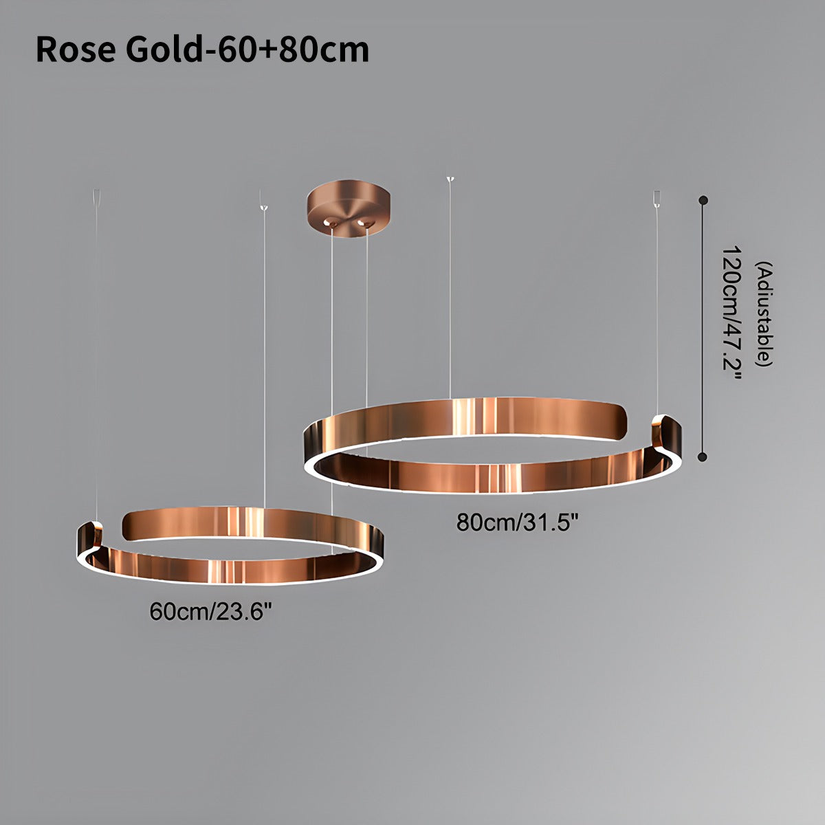 Antizer Modern Ring LED Chandelier for Living Room