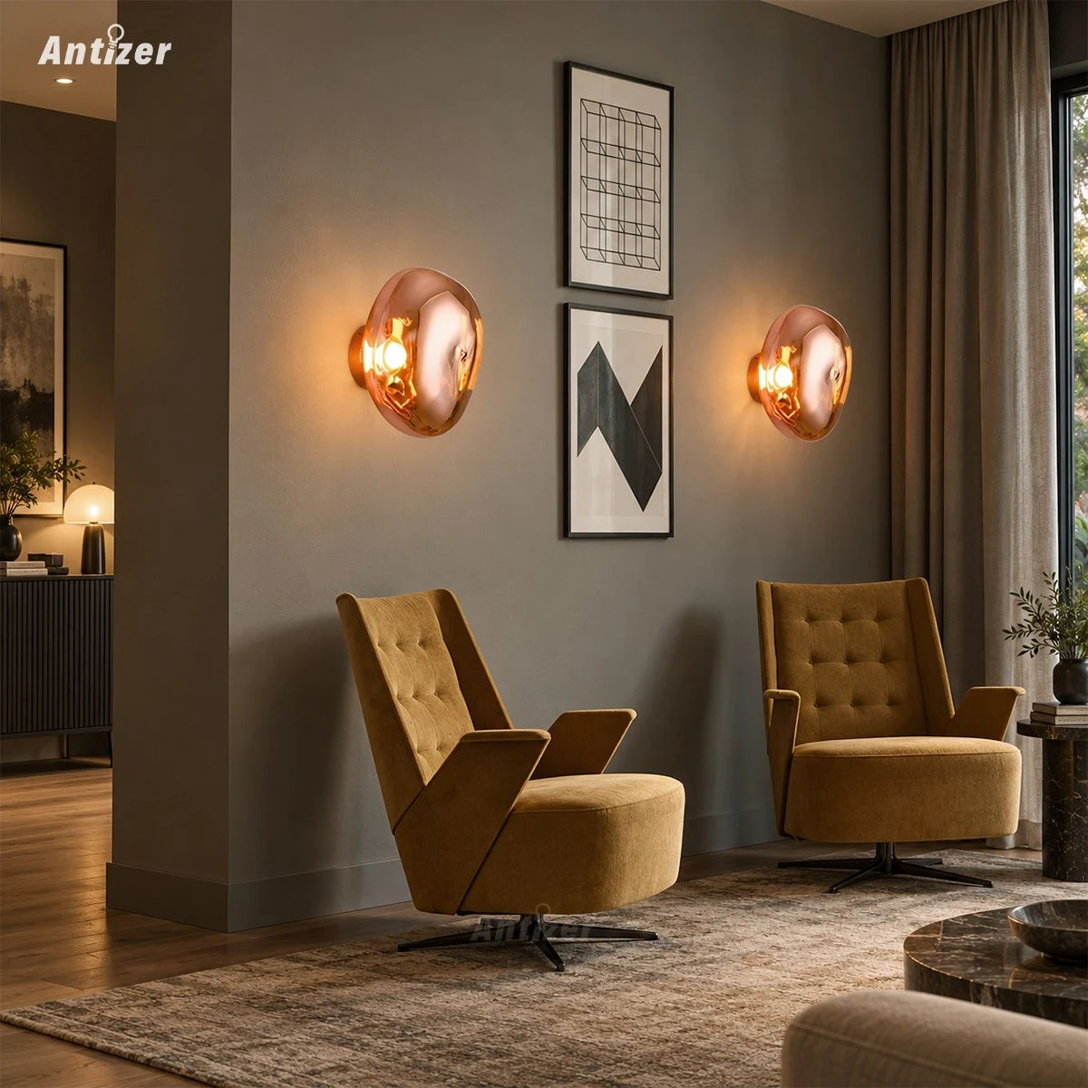 Antizer Lava Wall Lamp for Bedroom Living Room